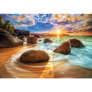 PUZZLE TREFL 1000 PLAJA SAMUDRA INDIA - imagine 1