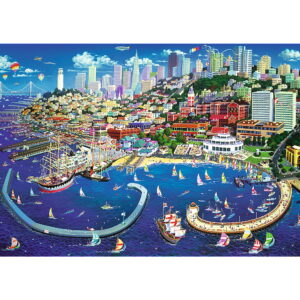 PUZZLE TREFL 2000 GOLFUL SAN FRANCISCO - imagine 1