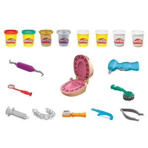 PLAY-DOH SET DENTISTUL CU ACCESORII SI DINTI COLORATI - imagine 1