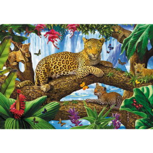 PUZZLE TREFL 1500 JAGUAR INTR-O PAUZA ODIHNITOARE - imagine 1