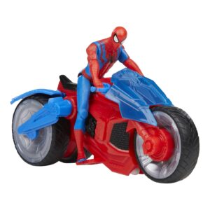 SPIDERMAN SET FIGURINA SI VEHICUL WEB BLAST CYCLE - imagine 1