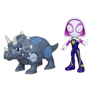 SPIDEY SI PRIETENII MARVEL DINO WEBS GHOST-SPIDER SI RHINO DINO - imagine 1