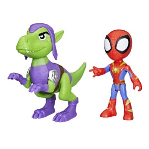 SPIDEY SI PRIETENII MARVEL DINO WEBS SPIDEY SI GOBLIN RAPTOR - imagine 1