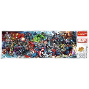 PUZZLE TREFL 1000 PANORAMA DISNEY MARVEL UNIVERSUL AVENGERS - imagine 2