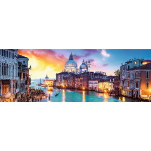 PUZZLE TREFL 1000 PANORAMA CANAL GRANDE VENETIA - imagine 1