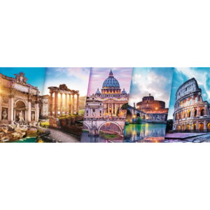 PUZZLE TREFL 500 PANORAMA CALATORIND IN ITALIA - imagine 1