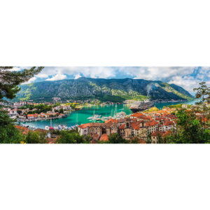 PUZZLE TREFL 500 PANORAMA ORASUL KOTOR MUNTENEGRU - imagine 1