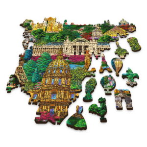 PUZZLE TREFL DIN LEMN 1000 PIESE OBIECTIVE TURISTICE FAIMOASE DIN FRANTA - imagine 2