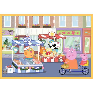 PUZZLE TREFL 10IN1 INTALNESTE-O PE PEPPA PIG - imagine 2