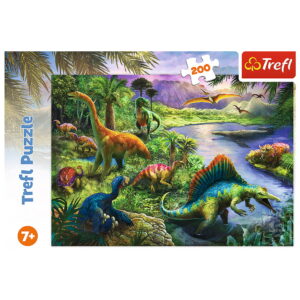 PUZZLE TREFL 200 LUMEA DINOZAURILOR - imagine 2