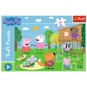 PUZZLE TREFL 24 MAXI PEPPA PIG DISTRACTIA DIN IARBA - imagine 2