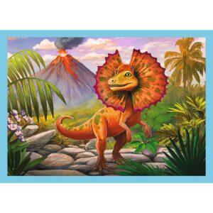 PUZZLE TREFL 4IN1 LUMEA DINOZAURILOR - imagine 2