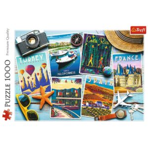 PUZZLE TREFL 1000 CARTI POSTALE - imagine 2