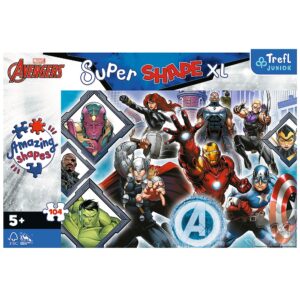 PUZZLE TREFL PRIMO SUPER SHAPE XXL 104 AVENGERS - imagine 2