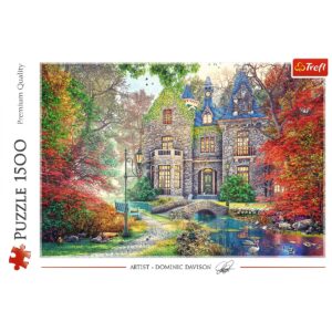 PUZZLE TREFL 1500 CONAC DE TOAMNA - imagine 2