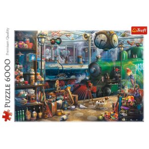 PUZZLE TREFL 6000 STATIA DE TREN - imagine 2