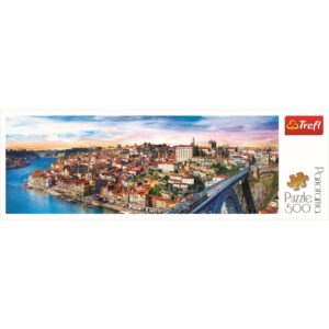 PUZZLE TREFL 500 PORTO PANORAMA PORTUGALIA - imagine 2