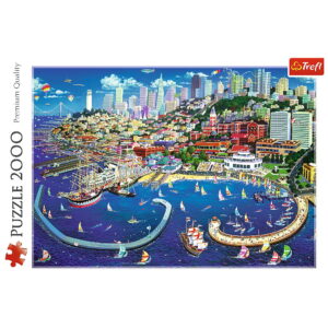 PUZZLE TREFL 2000 GOLFUL SAN FRANCISCO - imagine 2