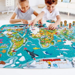 HAPE PUZZLE 2-IN-1 TURUL LUMII - imagine 2