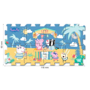 PUZZLE DE PODEA DIN SPUMA PEPPA PIG SUMMER - imagine 2