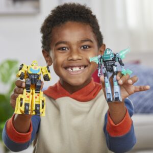 TRANSFORMERS EARTHSPARK SET 2 FIGURINE BUMBLEBEE SI MO MALTO - imagine 2