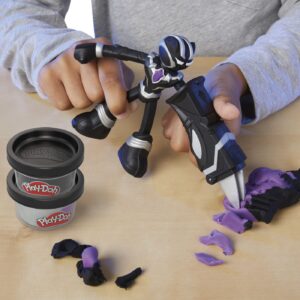 PLAY-DOH MARVEL FIGURINA FLEXIBILA CU ACCESORII BLACK PANTHER 10CM - imagine 2