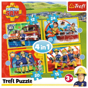 PUZZLE TREFL 4IN1 AJUTOARELE POMPIERULUI SAM - imagine 5