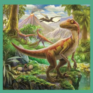 PUZZLE TREFL 3IN1 LUMEA EXTRAORDINARA A DINOZAURILOR - imagine 2