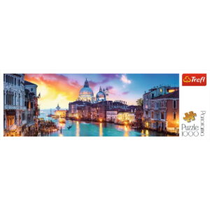 PUZZLE TREFL 1000 PANORAMA CANAL GRANDE VENETIA - imagine 2