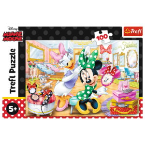 PUZZLE TREFL 100 MINNIE LA SALONUL DE INFRUMUSETARE - imagine 2