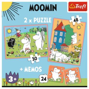 PUZZLE TREFL 2IN1 MEMO MOOMIN - imagine 3