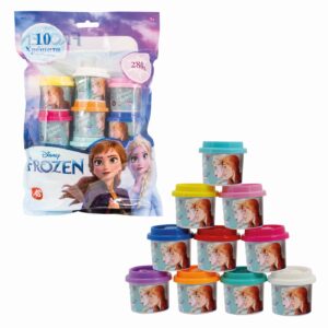 10 BORCANASE DE PLASTILINA FROZEN IN PUNGA DE PLASTIC - imagine 3