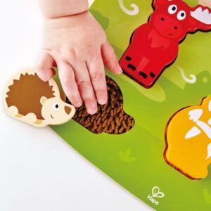 HAPE PUZLLE TACTIL -  ANIMALELE DIN PADURE - imagine 3