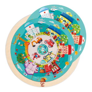 HAPE PUZZLE ROTUND CU 2 FETE - imagine 3