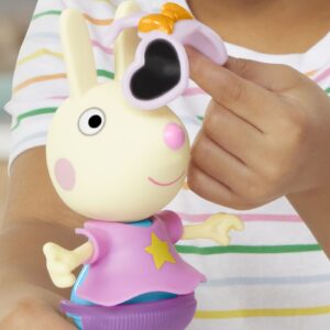 PEPPA PIG SET FIGURINA SI ACCESORII VESTIMENTARE IEPURASUL REBECCA 15CM - imagine 3