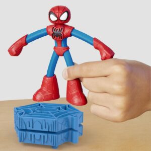 PLAY-DOH MARVEL FIGURINA FLEXIBILA CU ACCESORII SPIDER MAN 10CM - imagine 3