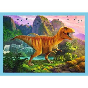 PUZZLE TREFL 4IN1 LUMEA DINOZAURILOR - imagine 3