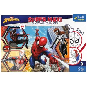 PUZZLE TREFL PRIMO  24 SUPER MAXI DISNEY SPIDERMAN IN ACTIUNE - imagine 3