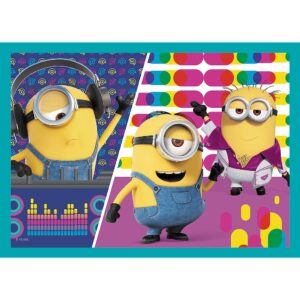 PUZZLE TREFL MINIONS 4IN1 LUMEA FERICITA A MINIONILOR - imagine 3