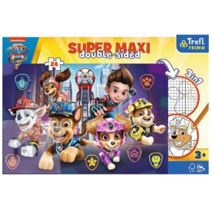 PUZZLE TREFL PRIMO 24 SUPER MAXI PATRULA CATELUSILOR ECHIPA CATEILOR - imagine 3