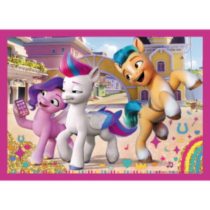 PUZZLE TREFL 4IN1 MY LITTLE PONY - PONEII COLORATI - imagine 3