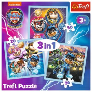 PUZZLE TREFL 3IN1 PATRULA CATELUSILOR PUTEREA CATEILOR - imagine 4