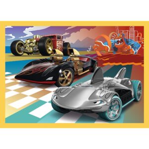 PUZZLE TREFL 4IN1 HOT WHEELS VEHICULE - imagine 4