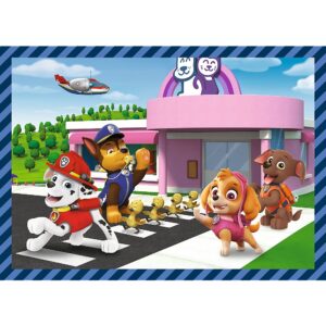 PUZZLE TREFL 4IN1 PATRULA CATELUSILOR ACTIVITATILE ZILNICE ALE ECHIPEI - imagine 4