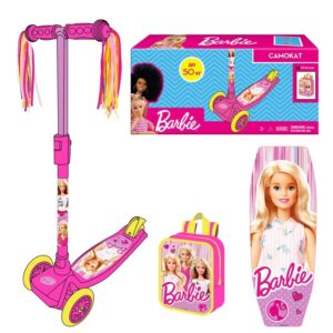 TROTINETA CU 3 ROTI BARBIE CU GHIOZDAN - imagine 4