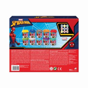 SET 10 BORCANASE DE PLASTILINA SPIDERMAN IN AMBALAJ DE CARTON - imagine 4