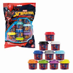 SET 10 BORCANASE DE PLASTILINA SPIDERMAN IN PUNGA DE PLASTIC - imagine 4