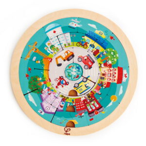 HAPE PUZZLE ROTUND CU 2 FETE - imagine 4