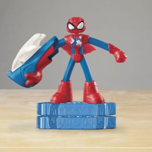 PLAY-DOH MARVEL FIGURINA FLEXIBILA CU ACCESORII SPIDER MAN 10CM - imagine 4