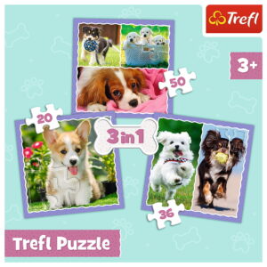 PUZZLE TREFL 3IN1 CATELUSII ADORABILI - imagine 4